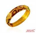 22kt Gold Meenakari Band For Ladies - Click here to buy online - 444 only..
