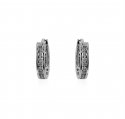 18Kt White Gold Diamond Earrings - Click here to buy online - 1,155 only..