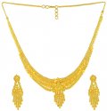Click here to View - 22K Gold Necklace and Earrings Set 