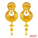 22k Gold Chand Bali Earrings - Click here to buy online - 2,057 only..