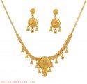 22Kt Light Necklace Set - Click here to buy online - 1,021 only..