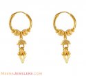 Click here to View - Gold earring with hanging 
