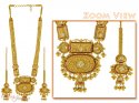 Gold Bridal Indian Necklace - Click here to buy online - 5,160 only..