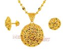 MeenaKari Pendant Set (22Kt Gold) - Click here to buy online - 373 only..