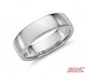 18K White Gold Mens Band - Click here to buy online - 528 only..