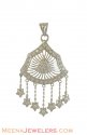 Click here to View - White Gold Pendant with CZ 
