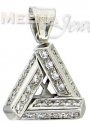 18 Kt White Gold Pendant - Click here to buy online - 656 only..
