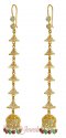 22Kt Gold Long Earrings - Click here to buy online - 544 only..