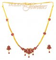 22 Kt Gold Ruby Set - Click here to buy online - 997 only..