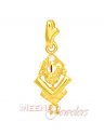 22kt Gold Lord Balaji Pendant - Click here to buy online - 120 only..