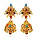 22kt Gold Jumki Earrings - Click here to buy online - 3,068 only..
