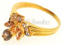 Gold Ring Colored Cubic Zircon - Click here to buy online - 188 only..