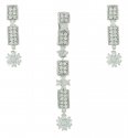 White Gold Pendant Set - Click here to buy online - 447 only..