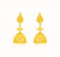 22Kt Gold Fancy Earrings - Click here to buy online - 1,571 only..