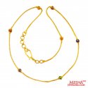22K Gold Meenakari  Chain - Click here to buy online - 647 only..