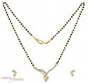 22k MangalSutra chain and Earrings