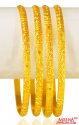 22 Karat Gold Bangles Set (4 PCs) - Click here to buy online - 4,980 only..