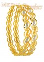 22Karat Gold Rhodium Finish Bangles - Click here to buy online - 1,136 only..
