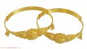 22k Filigree Baby Kadas(2 pcs)