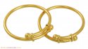 22k Gold Baby Kadas(2 pcs)