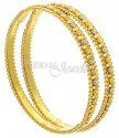 22Kt Gold Two Tone Bangles  - Click here to buy online - 1,101 only..