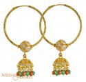 Click here to View - 22Kt Gold Chandelier Hoops 