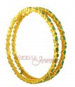 22K Gold Emerald Bangles - Click here to buy online - 984 only..