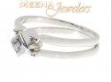 18Kt White Gold Ladies Signity Ring - Click here to buy online - 181 only..