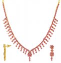 Ruby Designer Necklace Set - Click here to buy online - 1,407 only..
