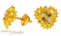 Click here to View - 22Kt Gold Earrings with Light enamel 