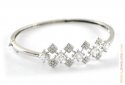 18K White Gold Bangle - Click here to buy online - 691 only..