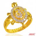 22k Gold Turtle Ladies Ring - Click here to buy online - 581 only..