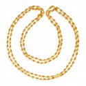 22 Karat Gold White Tulsi Mala - Click here to buy online - 2,250 only..