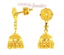 22Kt Gold Fancy Earrings - Click here to buy online - 335 only..