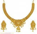 22k Designer Filigree Set - Click here to buy online - 2,685 only..
