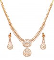 18K Yellow Gold Necklace Set - Click here to buy online - 23,739 only..
