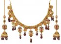 22Kt Bridal Necklace Set - Click here to buy online - 5,071 only..