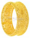 22Kt Gold Filigree Work Kada - Click here to buy online - 2,020 only..
