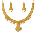 22K Gold Necklace Set - Click here to buy online - 2,331 only..