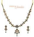 Designer Sapphire Necklace Set - Click here to buy online - 1,338 only..
