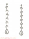 18K Gold Long Earrings - Click here to buy online - 2,125 only..