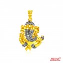 Ganesh Pendant (22K Gold) - Click here to buy online - 650 only..