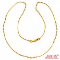 22Kt Gold Fancy Chain - Click here to buy online - 639 only..