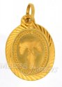 22Kt T Initial Pendant - Click here to buy online - 73 only..