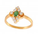 Click here to View - Gold Ring with Emerald and cz 