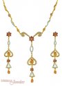 22K Designer Necklace Set - Click here to buy online - 1,075 only..