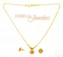 Click here to View - 22K Yellow Gold Three Piece Necklace Set 
