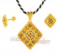 MeenaKari Pendant and Earrings Set - Click here to buy online - 419 only..