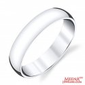 18Kt White Gold Band - Click here to buy online - 478 only..