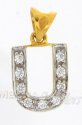 Click here to View - 22Kt  Gold Pendant with Initial(U) 